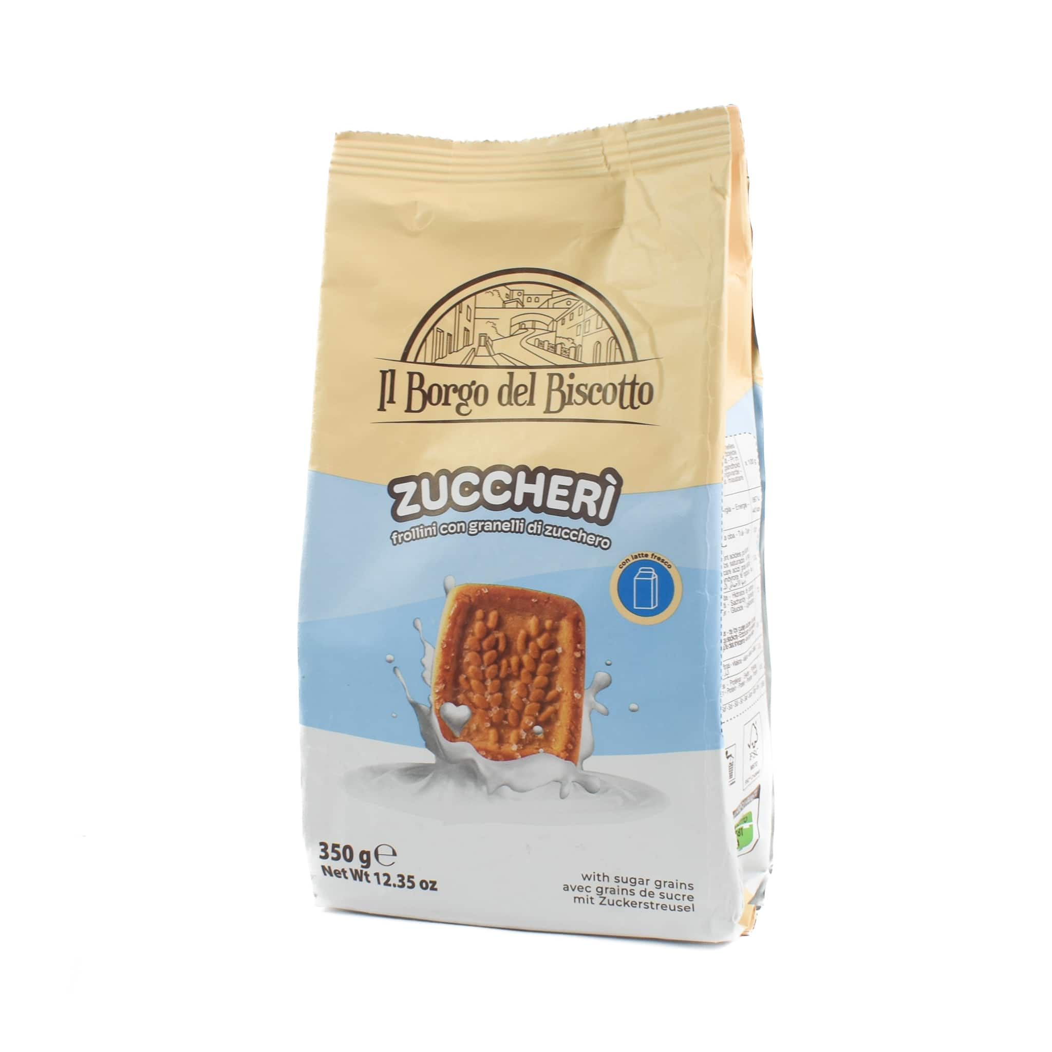 Il Borgo del Biscotto Shortbread Biscuits with Sugar Grains, 350g