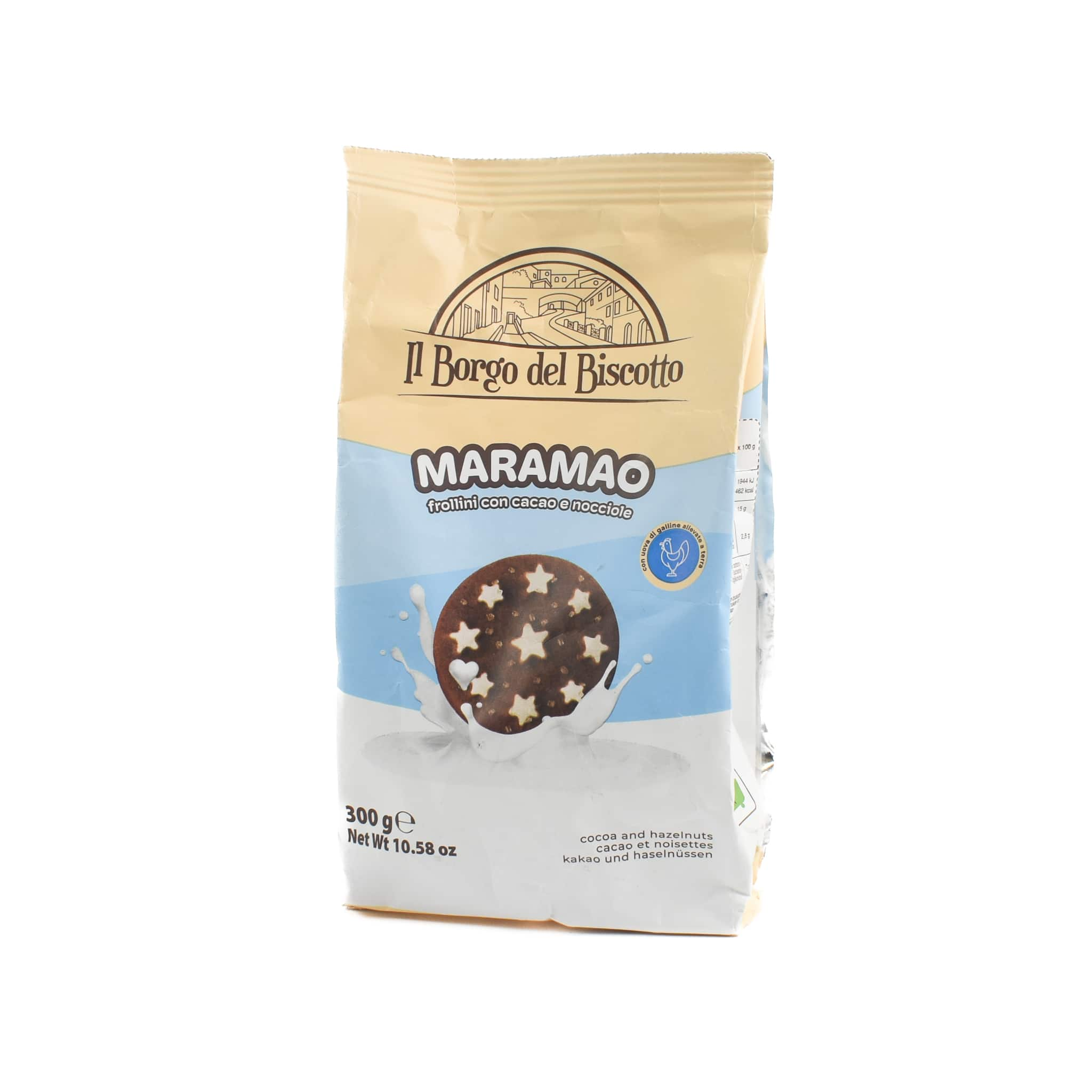 Il Borgo del Biscotto Shortbread Chocolate & Hazelnut Biscuits, 300g