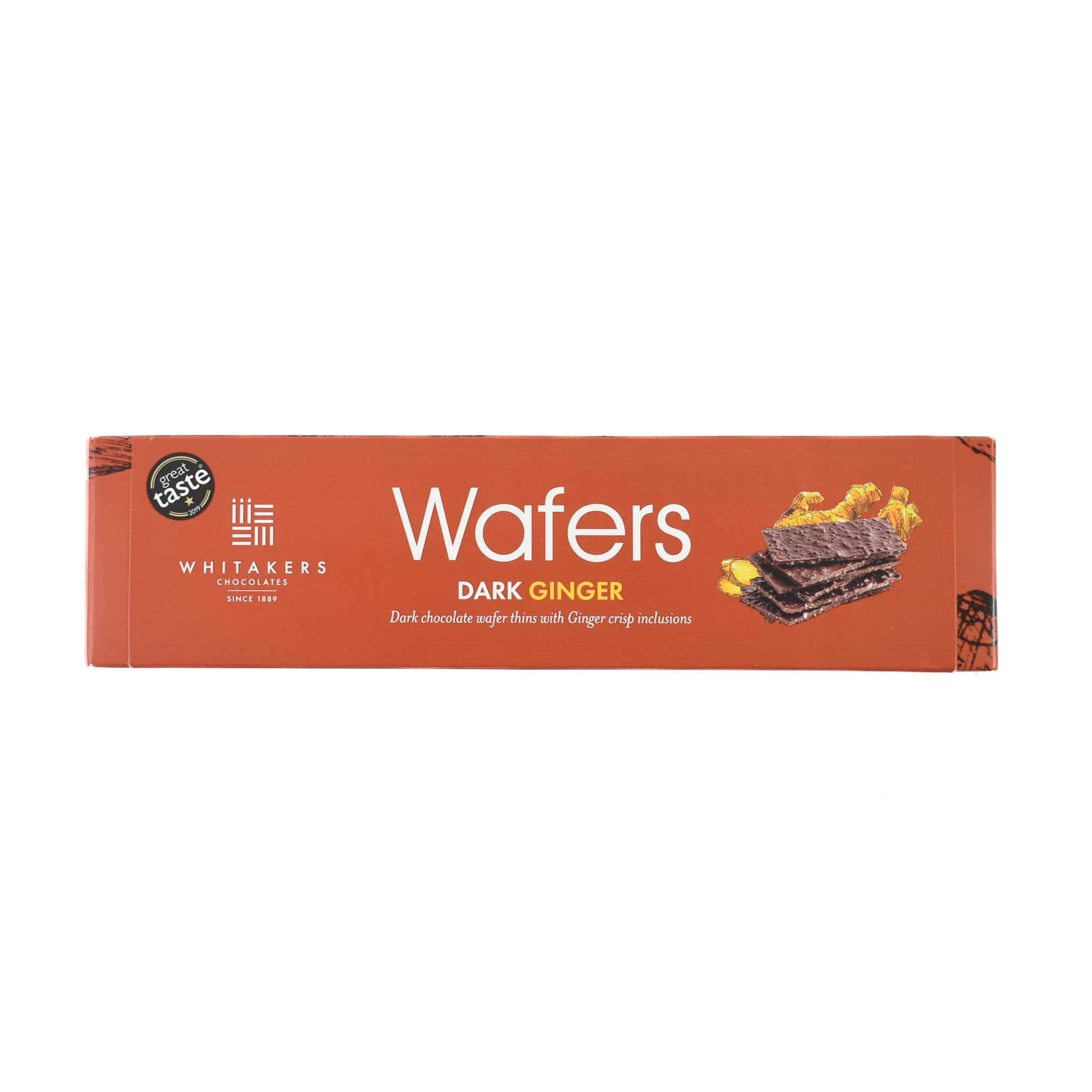 Vegan Dark Chocolate Ginger Wafers, 175g