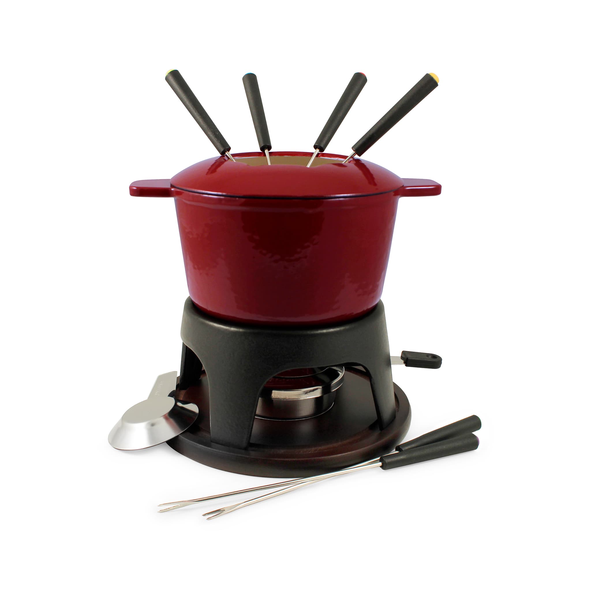 Swissmar Sierra Red Cast Iron Fondue Set, 17cm