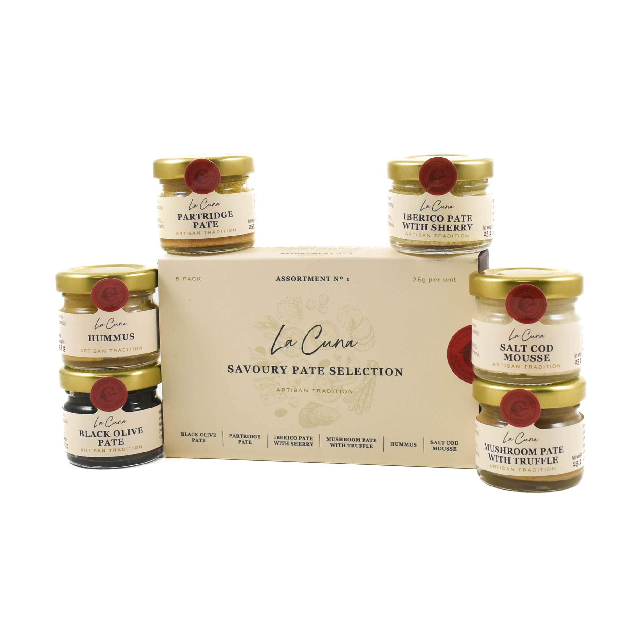 La Cuna Savoury Pate Selection, 6x25g