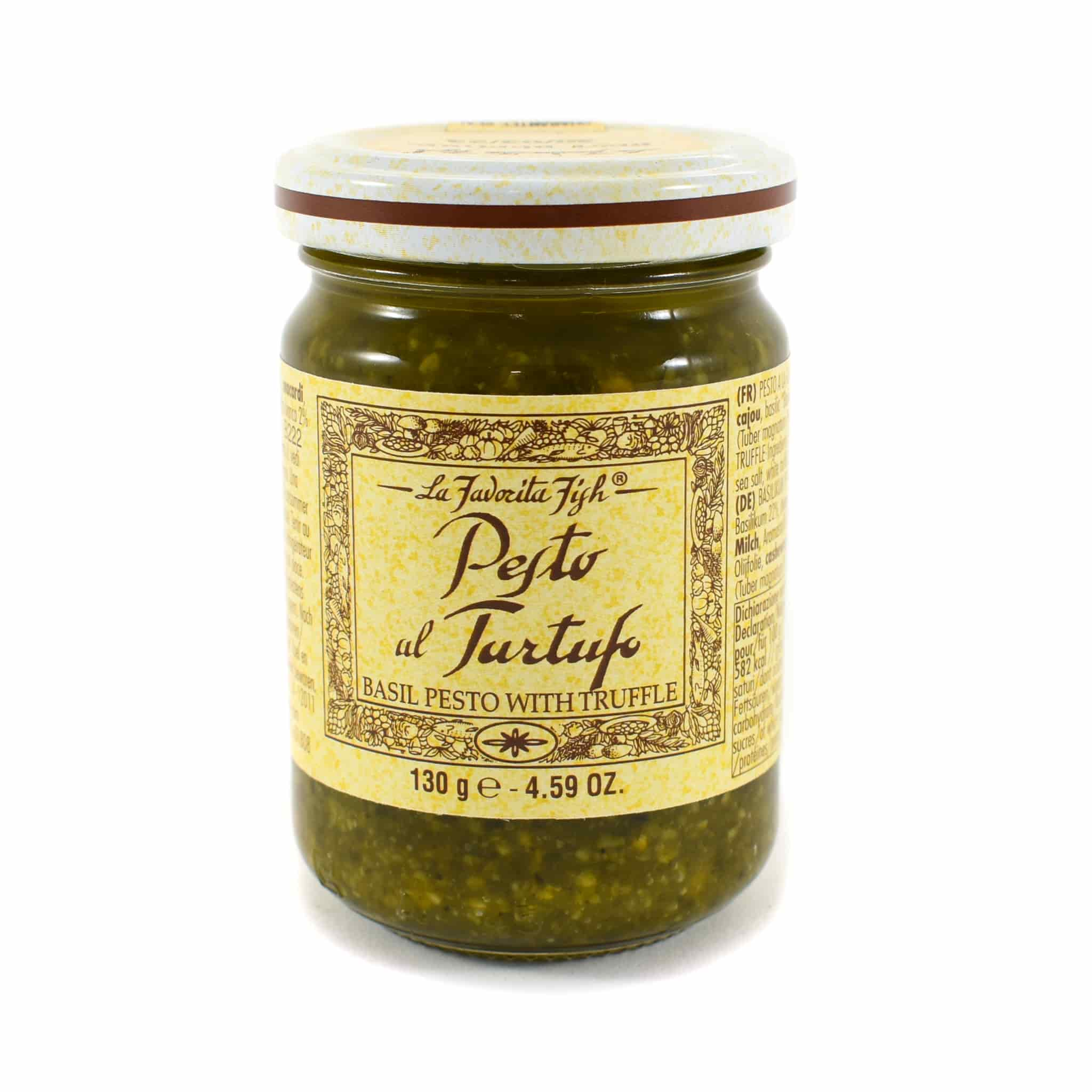 La Favorita Basil Pesto With Truffle 130g front