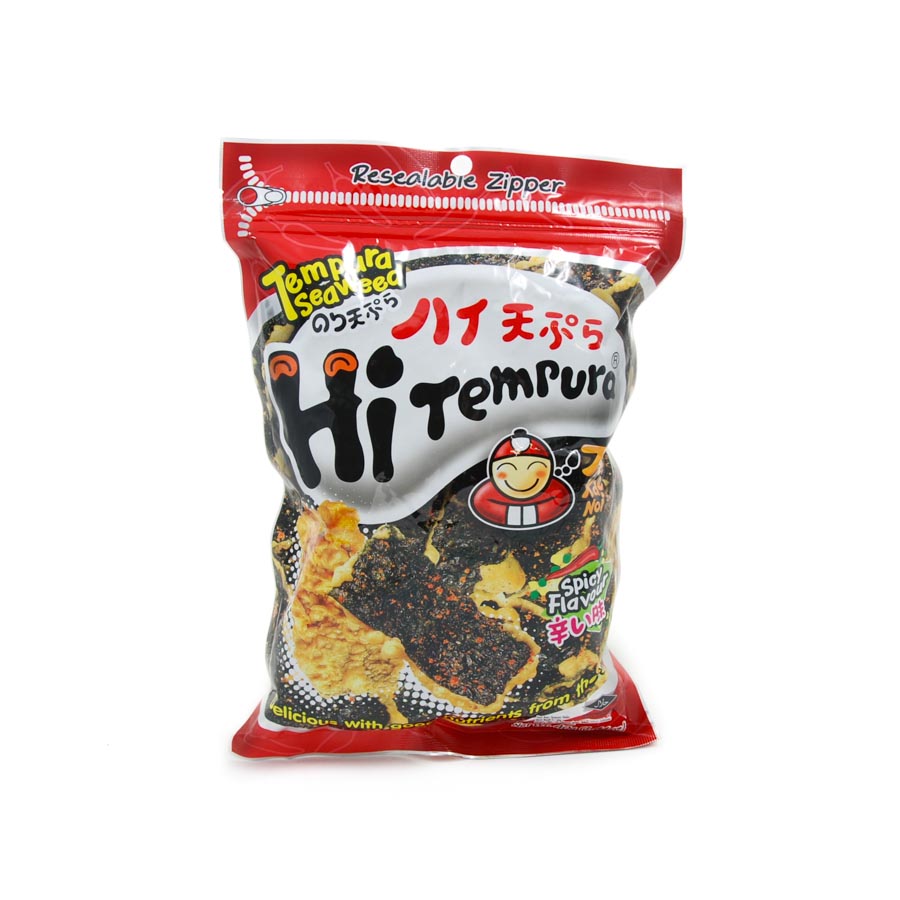 Tao Kae Noi Tempura Seaweed Spicy 40g Ingredients Seaweed Squid Ink Fish Southeast Asian Food