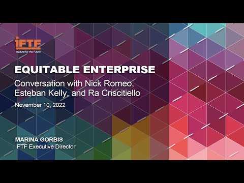 IFTF Equitable Enterprise: Conversation with Nick Romeo