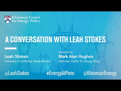 A Conversation with Leah Stokes