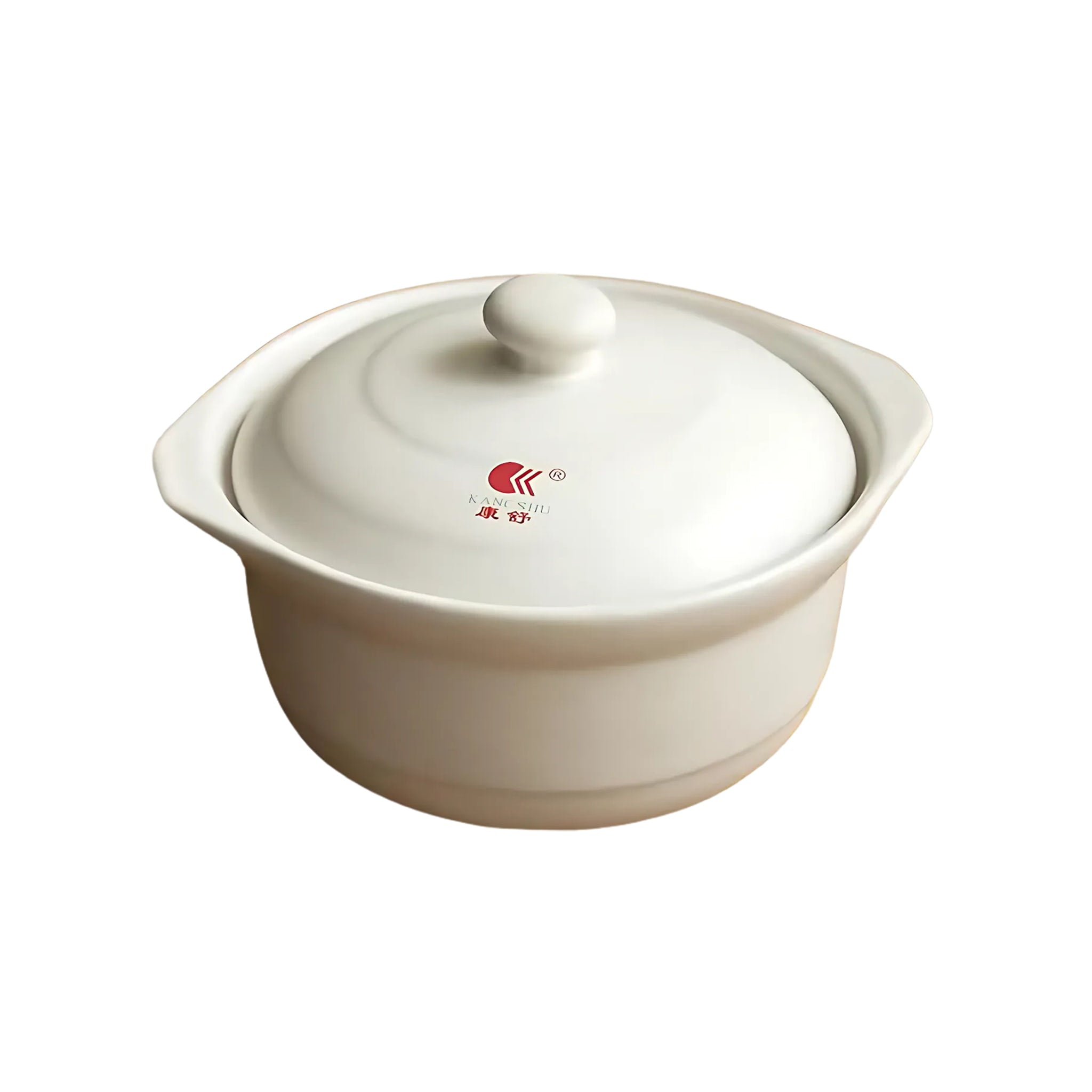 Cream Clay Cooking Pot, 2.4L