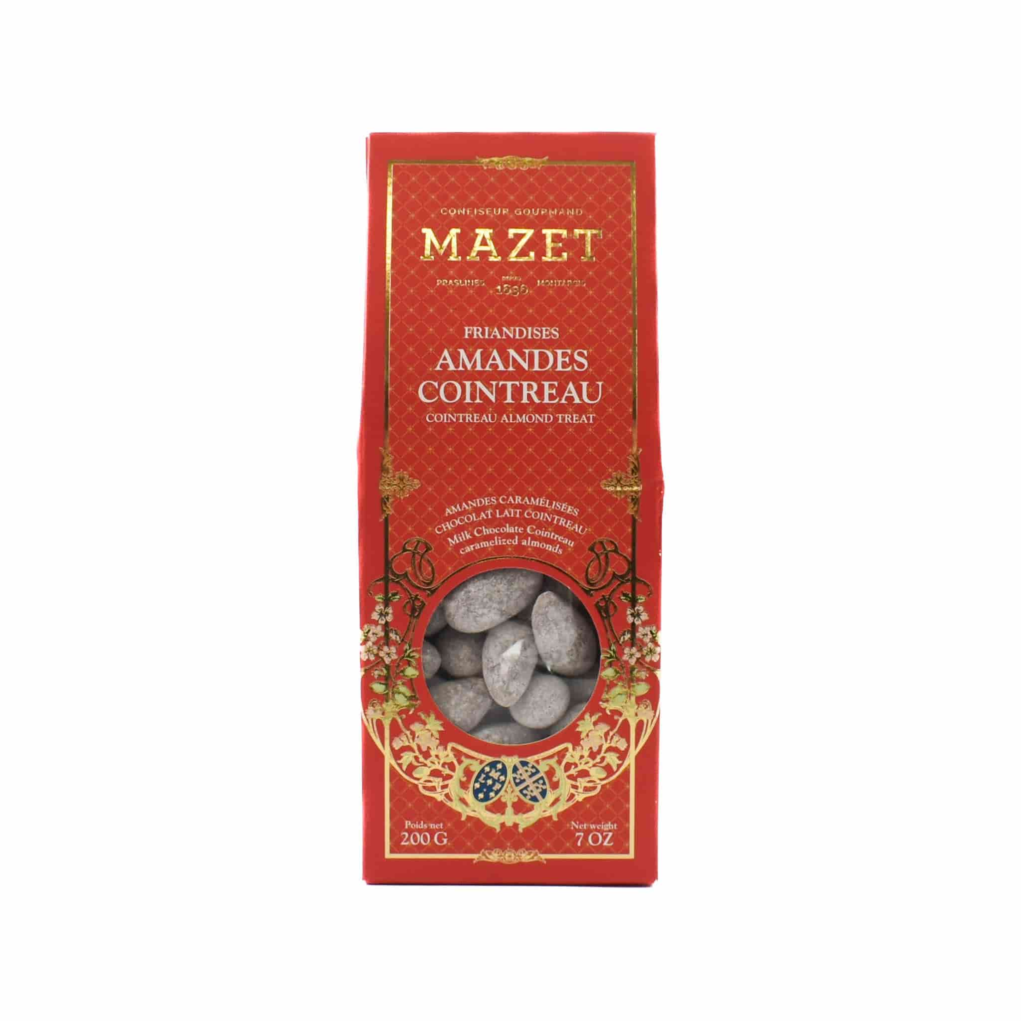 Mazet Milk Chocolate Cointreau Coated Almonds, 200g