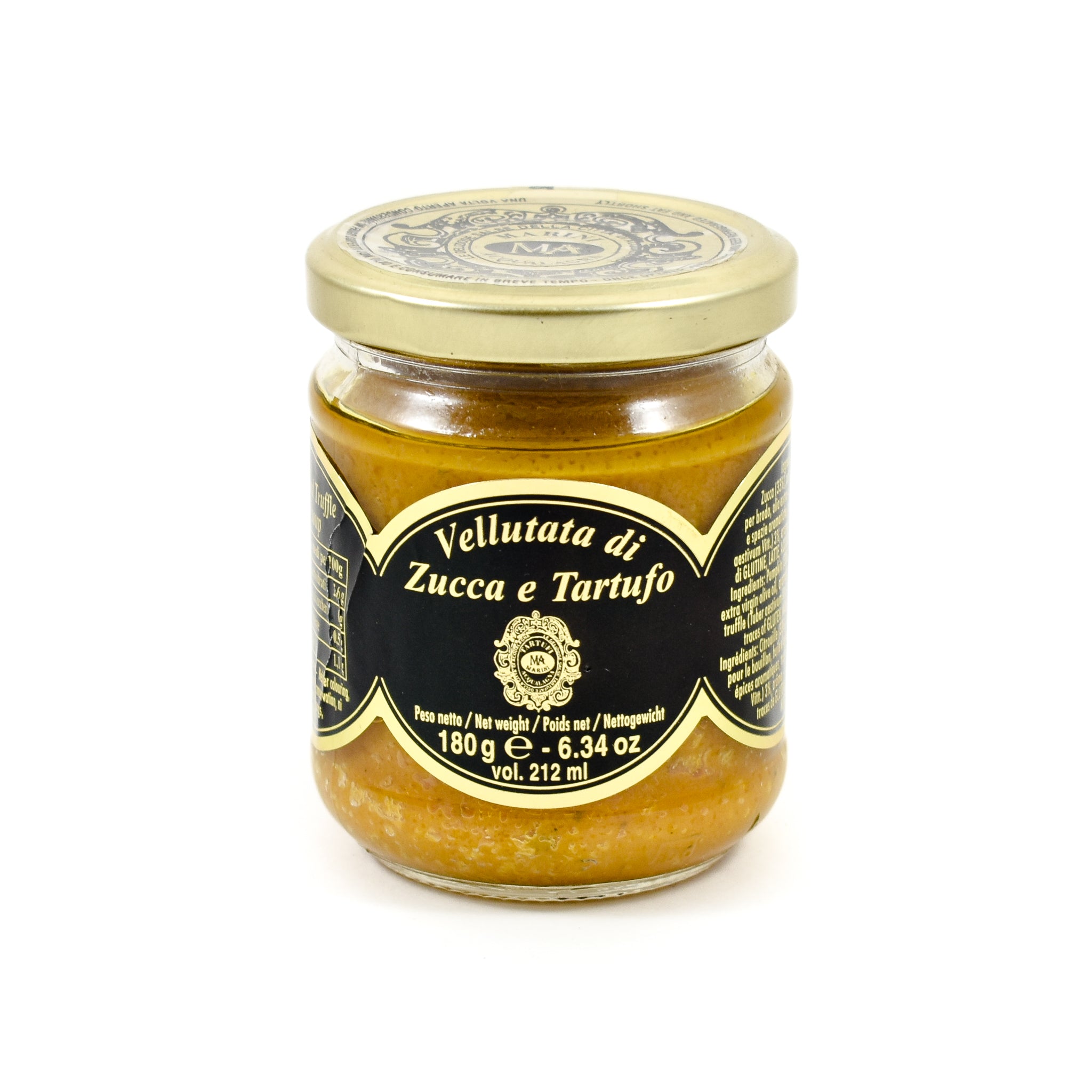 Marini Azzolini Pumpkin and Truffle Puree 180g Ingredients Mushrooms & Truffles Italian Food