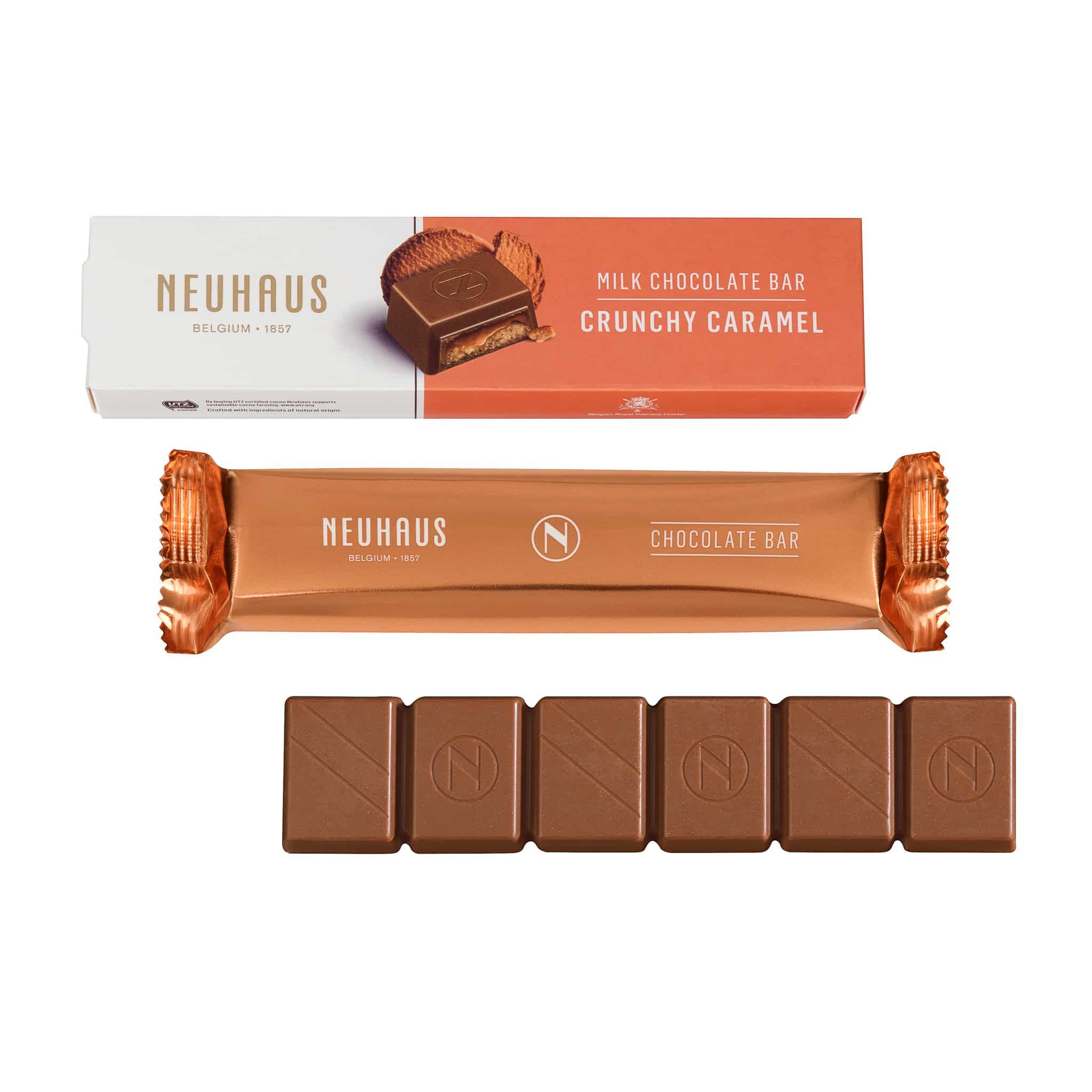 Neuhaus Milk Chocolate Crunchy Caramel Bar, 54g