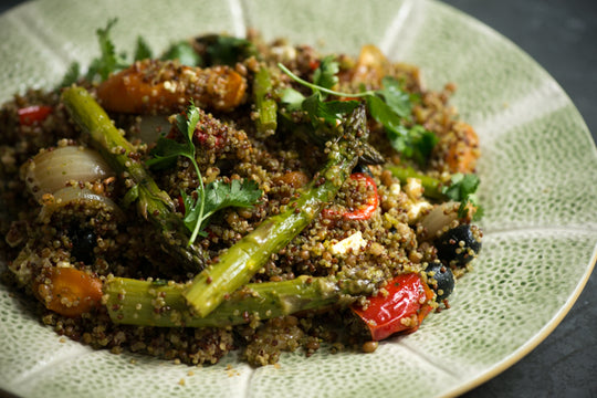 Roast Veg & Grain Salad With Preserved Lemon Dressing Recipe