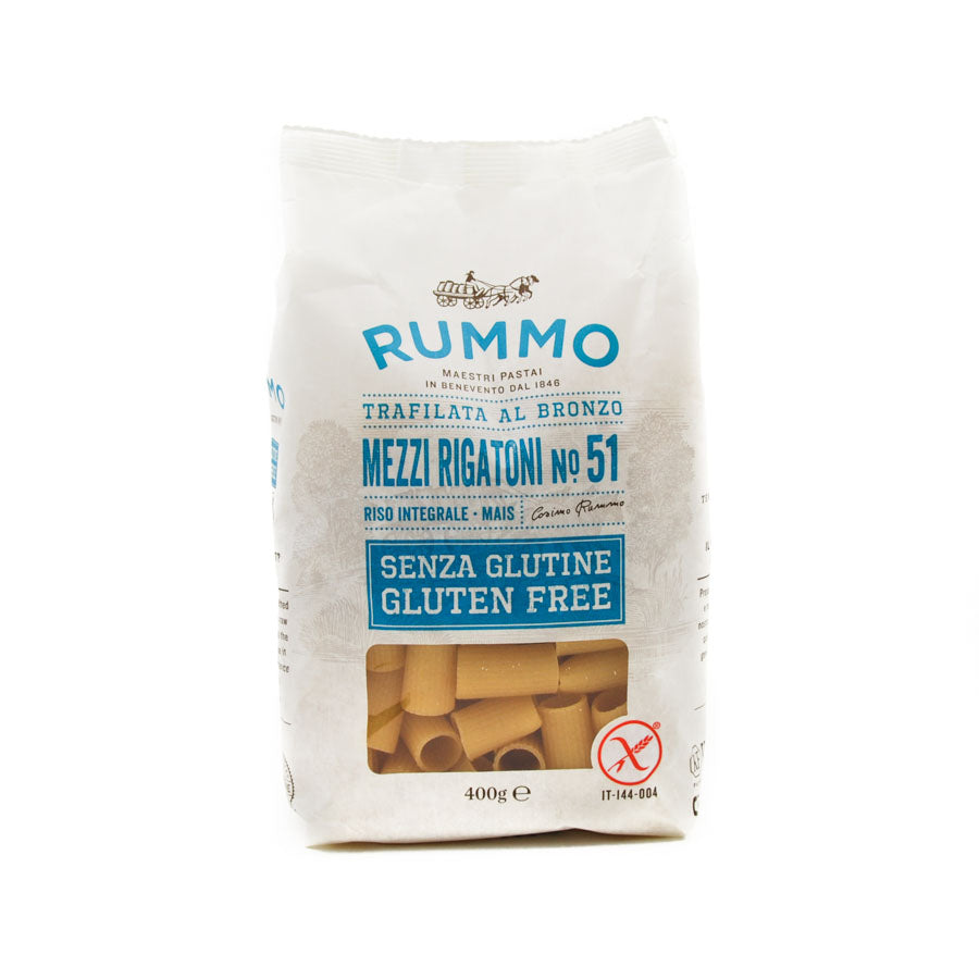 Rummo Gluten Free Mezzi Rigatoni 400g Ingredients Pasta Rice & Noodles Pasta Italian Food