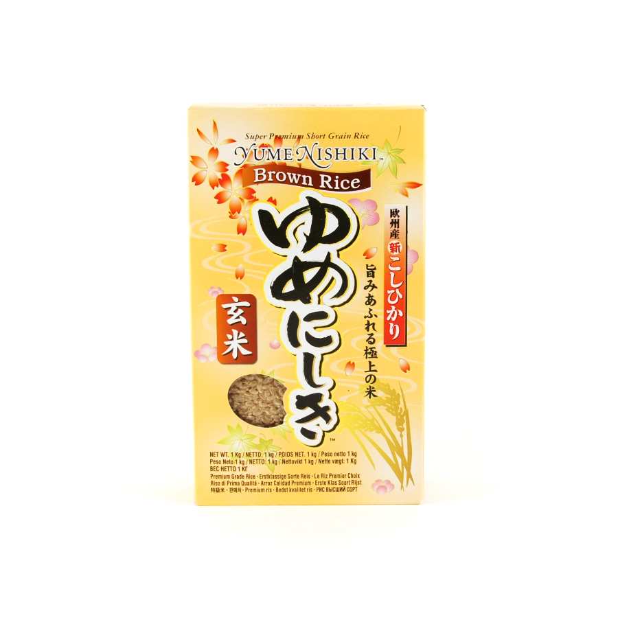 Yumenishiki Brown Sushi Rice 1kg Ingredients Pasta Rice & Noodles Rice