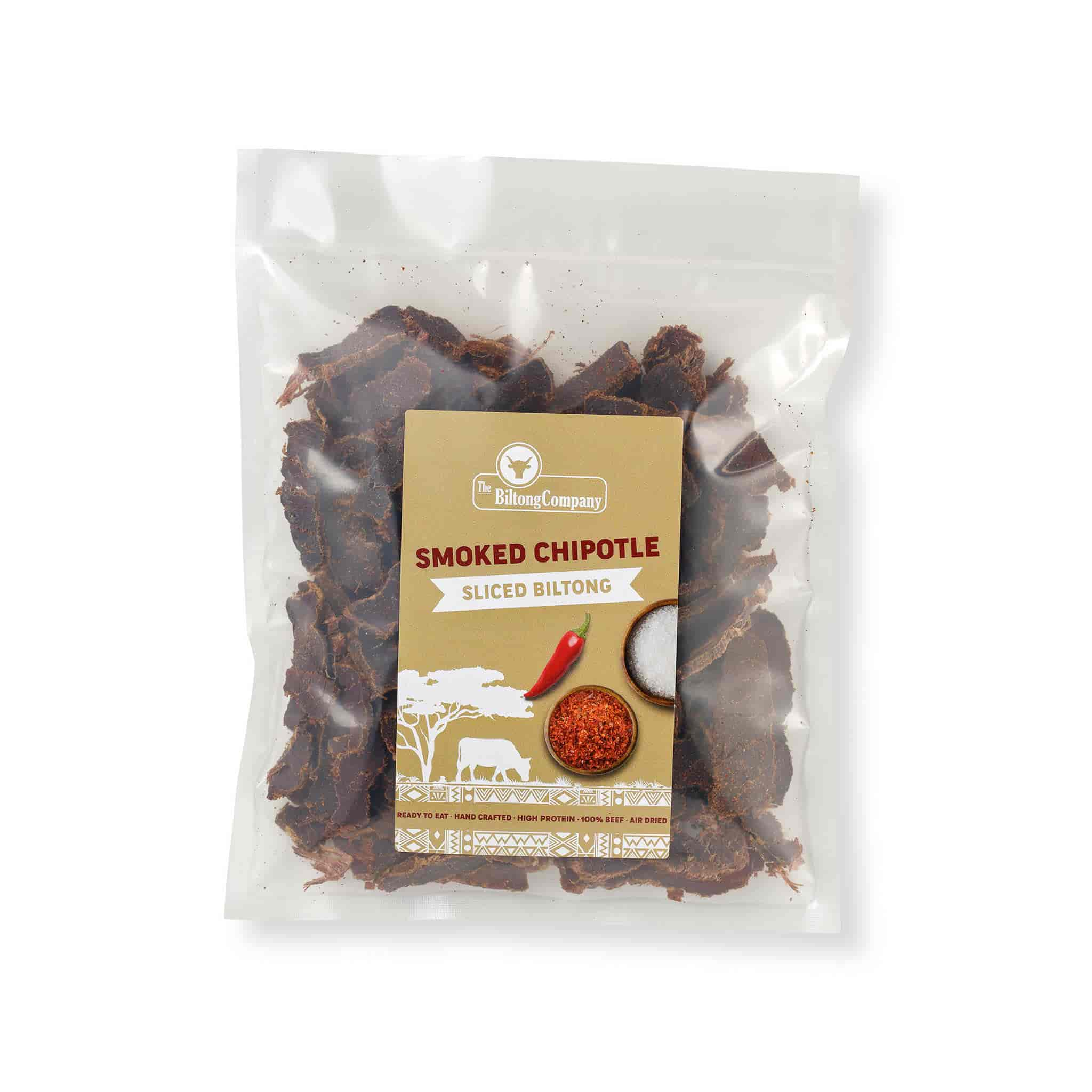 Smoked Chipotle Biiltong Slices, 250g