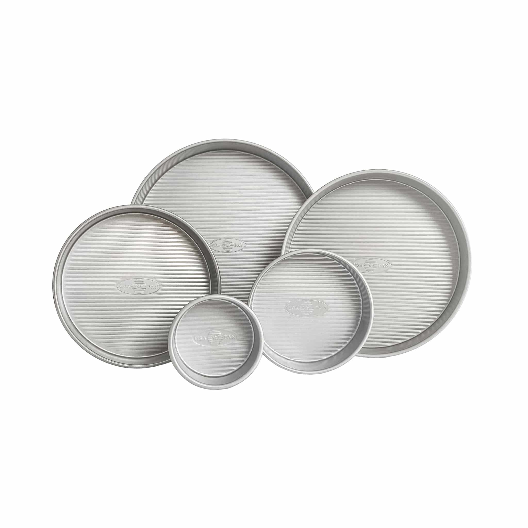 USA Pan 5 Piece Round Cake Pan Set